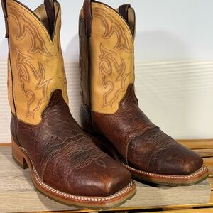 Men's Double H Graham Cowboy Boots Bison Size 11 EE Made In USA DH5305 Steel Toe